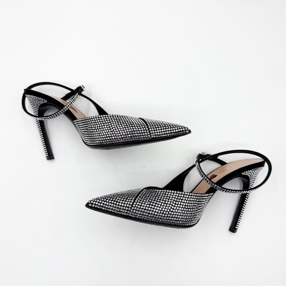 Gucci Alma Love 105 Crystal Embellished Heels Pointed Toe EU 36 US 6 - Picture 7 of 14